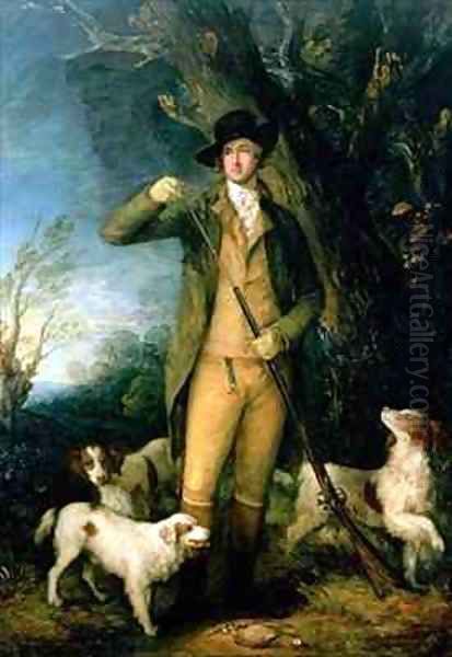 Thomas William Coke 1752-1842 1st Earl of Leicester Oil Painting by Thomas Gainsborough