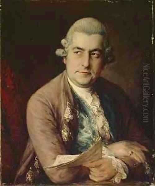 Johann Christian Bach 2 Oil Painting by Thomas Gainsborough