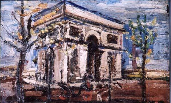 L'arc De Triomphe Oil Painting by Kazimierz Zieleniewski