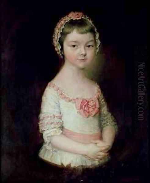 Georgiana Spencer afterwards Duchess of Devonshire Oil Painting by Thomas Gainsborough