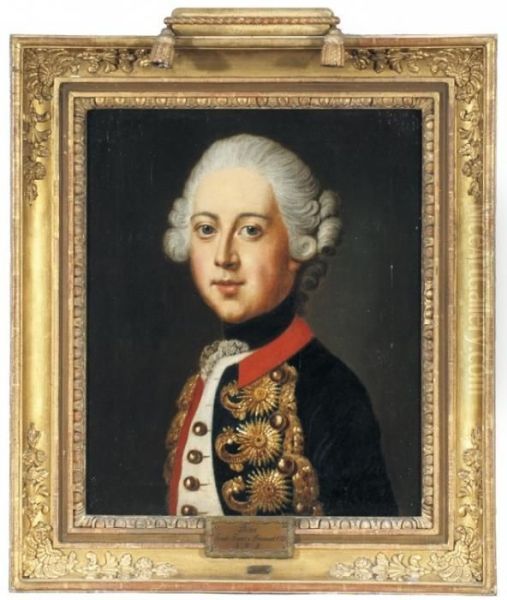 Friedrich Franz Herzog Von Braunschweig-wolfenbuttel Oil Painting by Johann Georg Ziesenis