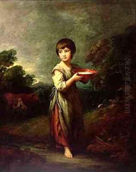 Lavinia the Milk Maid Oil Painting by Thomas Gainsborough