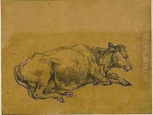 Study of a Cow Oil Painting by Thomas Gainsborough