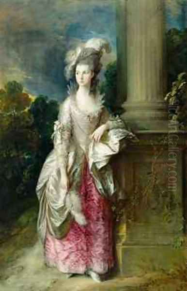 The Hon Mrs Graham Oil Painting by Thomas Gainsborough