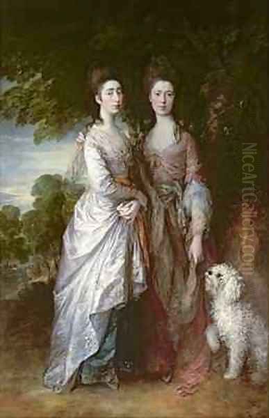 The Painters daughters Oil Painting by Thomas Gainsborough