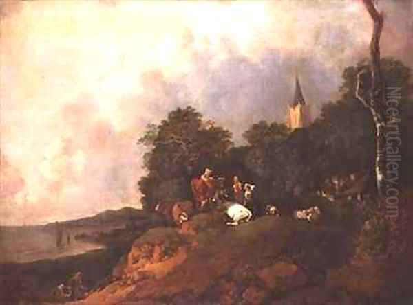 View near the Coast Oil Painting by Thomas Gainsborough