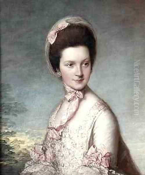 Henrietta Vernon Lady Grosvenor Oil Painting by Thomas Gainsborough