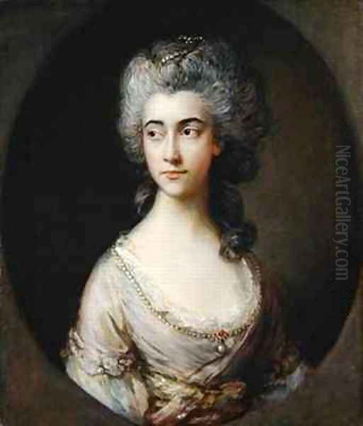 Mary Heberden Oil Painting by Thomas Gainsborough