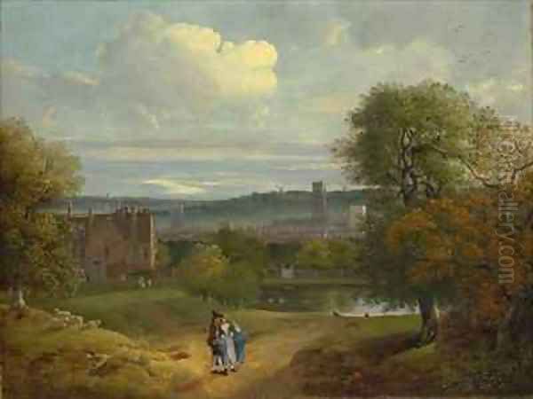 View of Ipswich from Christchurch Park Oil Painting by Thomas Gainsborough