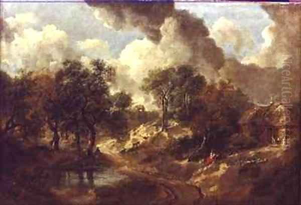 Suffolk Landscape 2 Oil Painting by Thomas Gainsborough