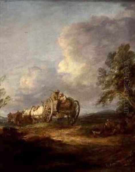 The Wagon Oil Painting by Thomas Gainsborough