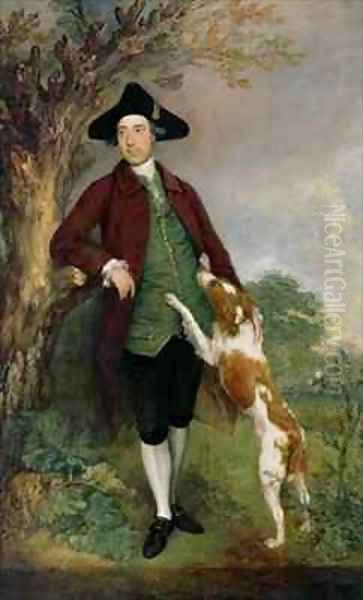 Portrait of George Venables Vernon 2nd Lord Vernon Oil Painting by Thomas Gainsborough