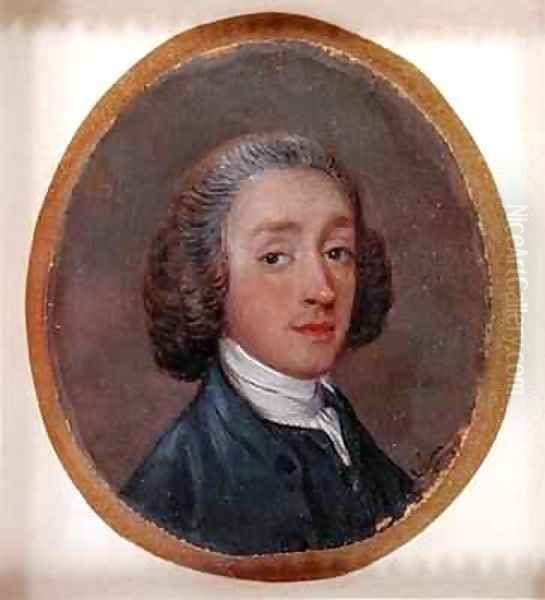 Portrait of a Young Man with Powdered Hair Oil Painting by Thomas Gainsborough