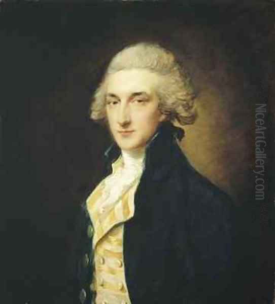 Sir John Edward Swinburne Oil Painting by Thomas Gainsborough