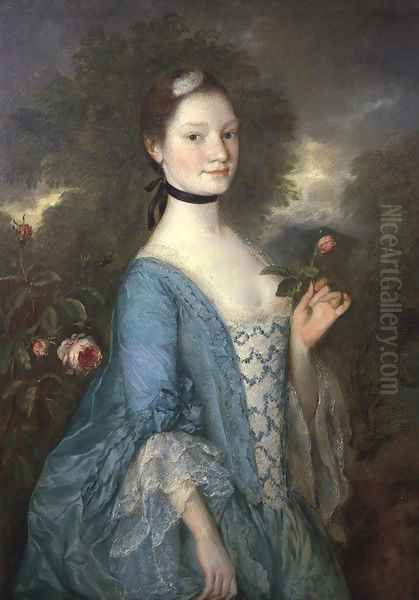 Lady Innes 1757 Oil Painting by Thomas Gainsborough