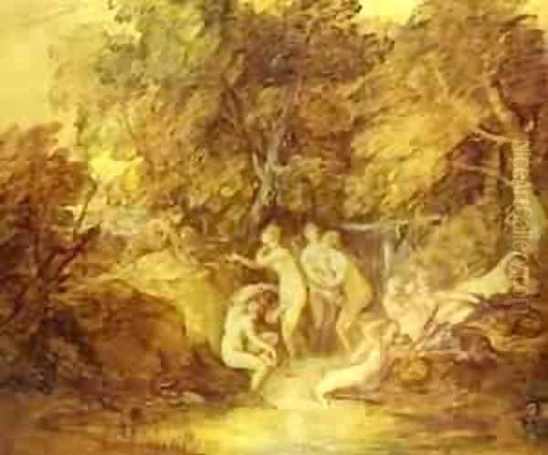 Diana And Actaeon 1785 Oil Painting by Thomas Gainsborough