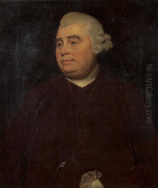 Portrait Of Edward Gibbons Oil Painting by Johann Zoffany