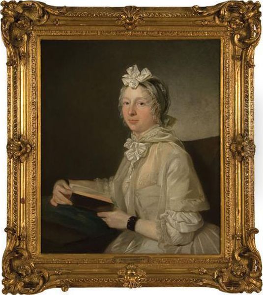 Portrait Of A Lady Said To Be Mrs. Garrick Oil Painting by Johann Zoffany