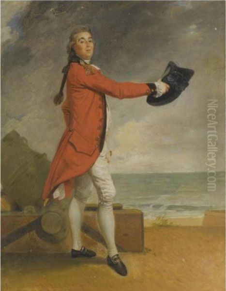 Portrait Of Major George Maule Oil Painting by Johann Zoffany