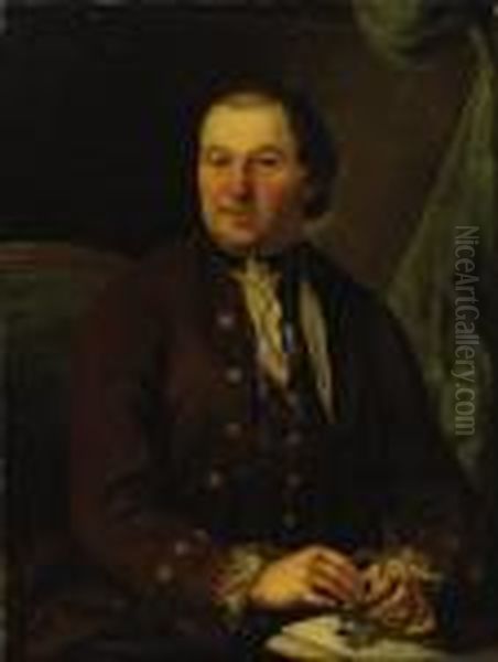 Portrait Of A Gentleman Oil Painting by Johann Zoffany