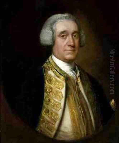 Portrait of Vice Admiral Thomas Broderick Oil Painting by Thomas Gainsborough