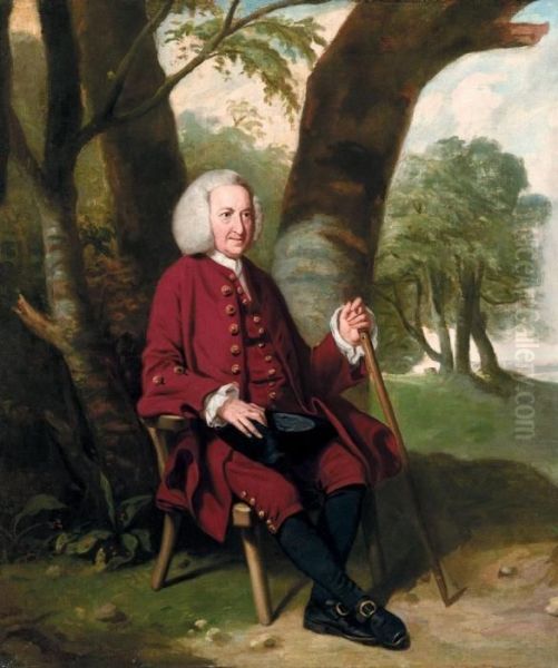 Portrait Of Dr Thomas Hanson Of Canterbury Oil Painting by Johann Zoffany