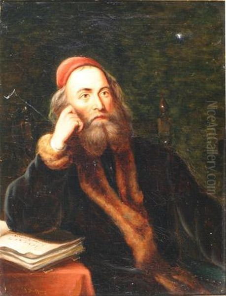 Portrait Of A Scholar Oil Painting by Johann Zoffany