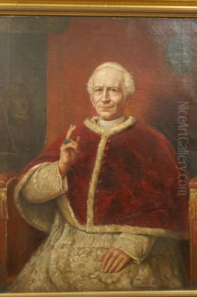 Cardinal Oil Painting by A. Zoffoli