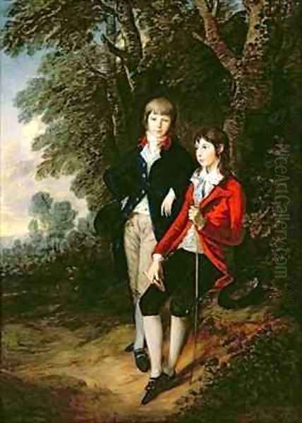 Edward and Thomas Tomkinson Oil Painting by Thomas Gainsborough