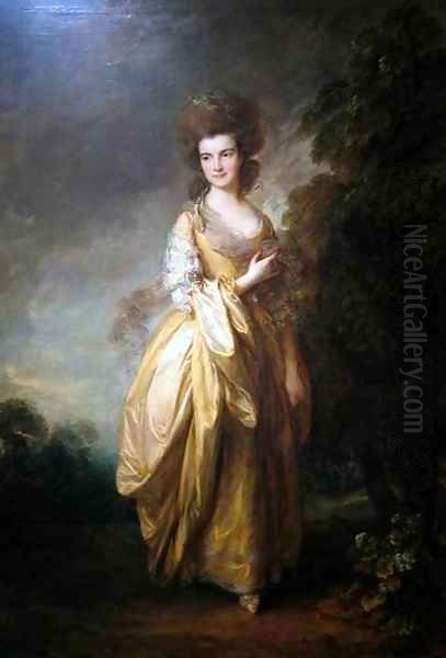 Elizabeth Jenks Beaufoy later Elizabeth Pycrofteth Oil Painting by Thomas Gainsborough