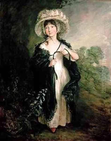 Miss Elizabeth Haverfield Oil Painting by Thomas Gainsborough