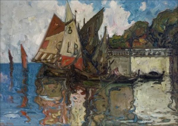 Aihe Venetsiasta. Oil Painting by Emil Zoir