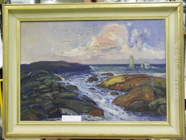 Hav Och Klippor. Oil Painting by Emil Zoir