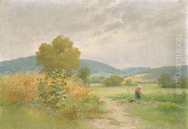 Buzamezo Oil Painting by Gyula, Julius Zorkoczy