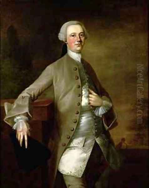 Portrait of David Garrick 1717-79 2 Oil Painting by Thomas Gainsborough