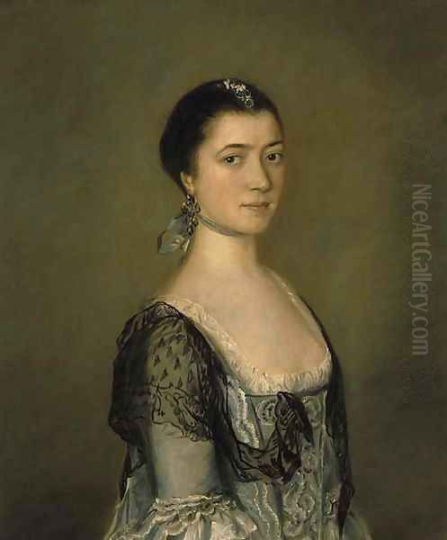 Portrait of Miss Elizabeth Edgar (1733-1791) Oil Painting by Thomas Gainsborough