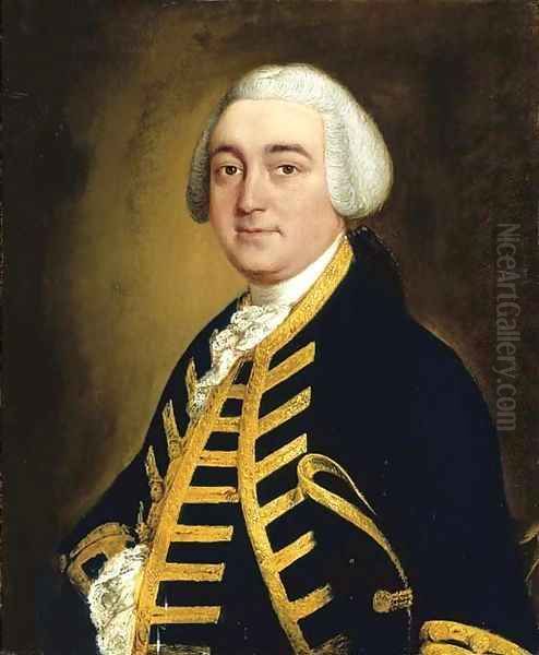 Portrait of Christopher Griffith, Jr., of Padworth Oil Painting by Thomas Gainsborough