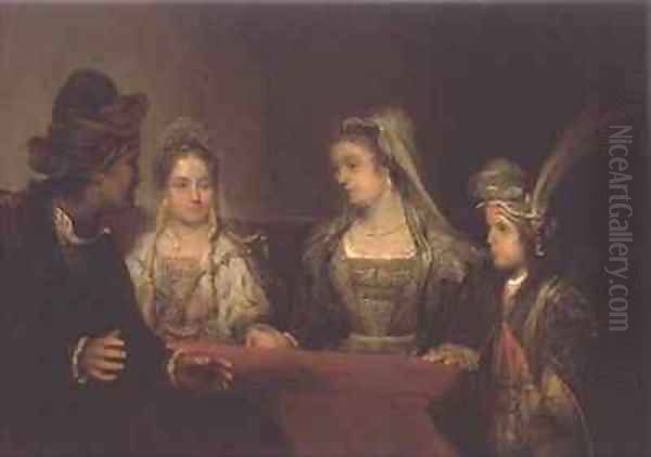 The Betrothal of Tobias Oil Painting by Aert De Gelder