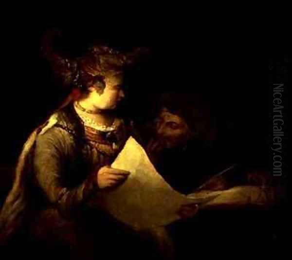 Esther and Mordecai Oil Painting by Aert De Gelder