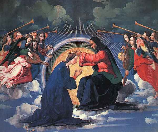 Detail from The Coronation of the Virgin Oil Painting by Ridolfo Ghirlandaio