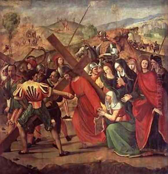 The Procession to Calvary Oil Painting by Ridolfo Ghirlandaio