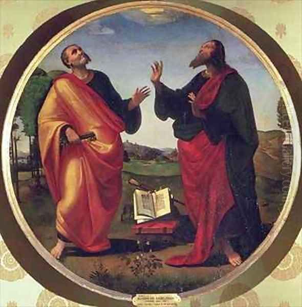 St Peter and St Paul Oil Painting by Ridolfo Ghirlandaio