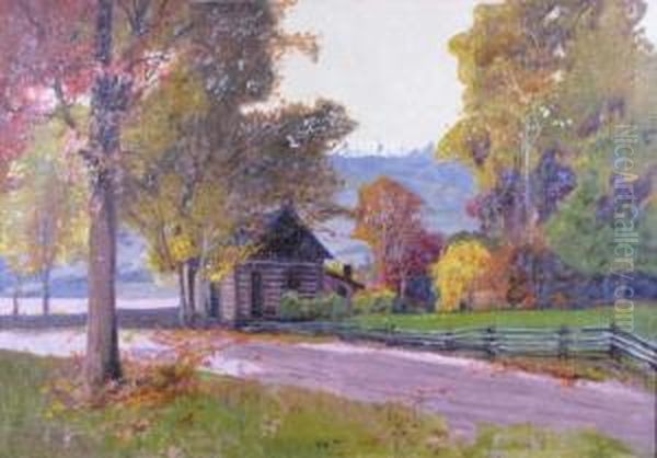 A Brown County Oil Painting by John Zwara