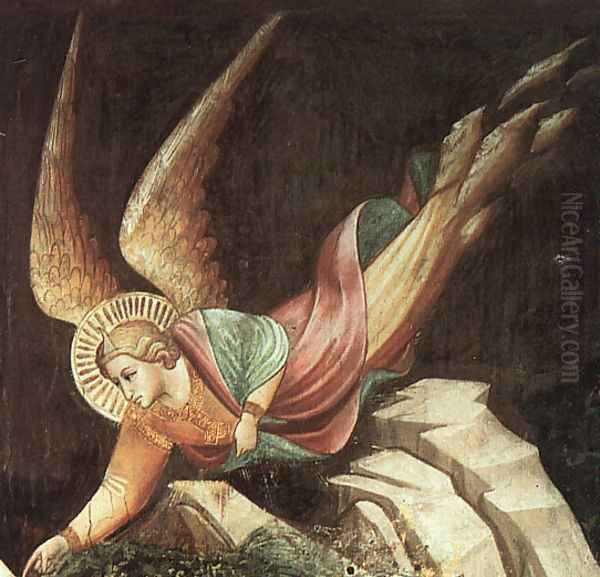 Detail from The Dream of Heraclius 1380 Oil Painting by Agnolo Gaddi