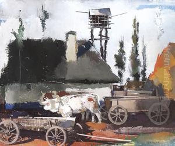 Okrosszeker Oil Painting by Vilmos Aba-Novak