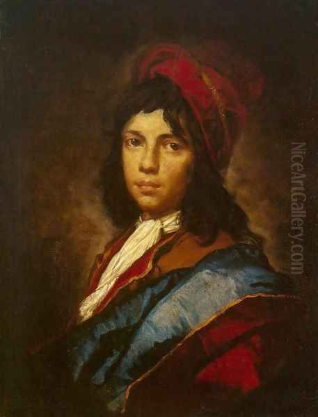 Portrait of a Boy Oil Painting by Vittore Ghislandi