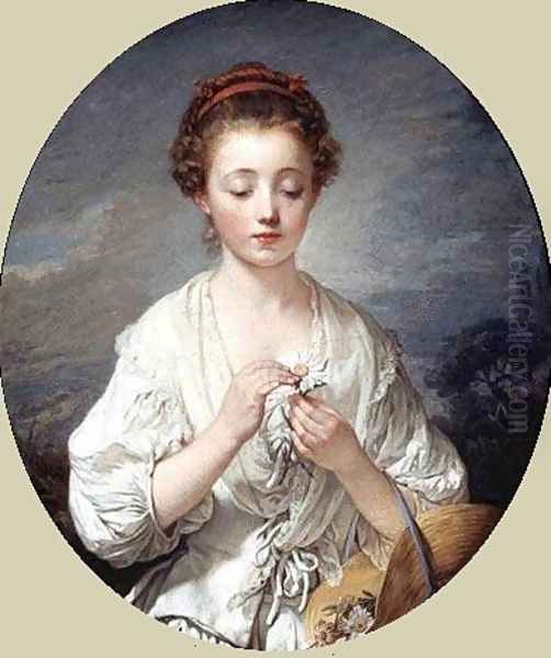 La Simplicité Oil Painting by Jean Baptiste Greuze