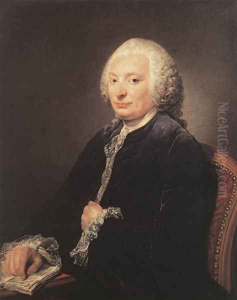 Portrait of George Gougenot de Croissy c. 1758 Oil Painting by Jean Baptiste Greuze