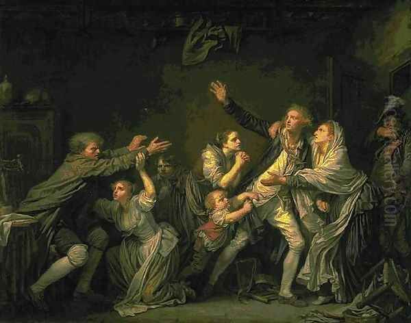 The Paternal Curse Oil Painting by Jean Baptiste Greuze