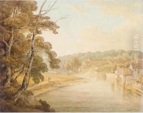 View Of Morpeth, Northumberland Oil Painting by John White Abbott